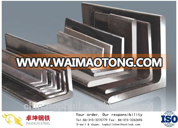 Tangshan China Hot Rolled Q235/Q195 Equal Angle Steel